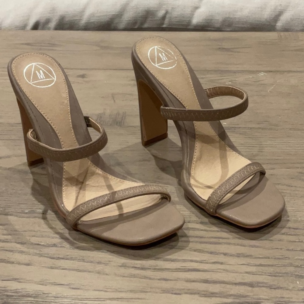 Missguided Nude block heels